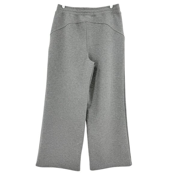 Lillusory Women's Wide Leg Elastic Drawstring Stretch Grey Sweatpants Size 8 - Picture 2 of 10